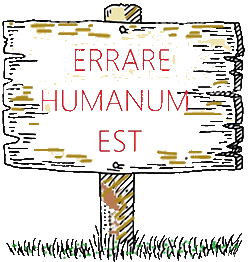 Errare humanum est